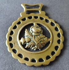 ANTIQUE CAST HORSE BRASS -