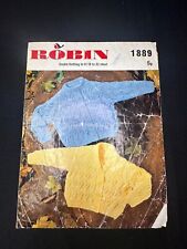 Robin 1889 – Vintage Baby Cardigan Knitting Pattern (18–22” Chest)