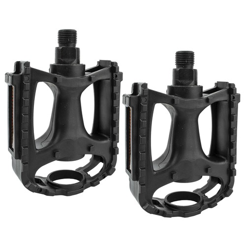 Black bicycle pedals standard - black,