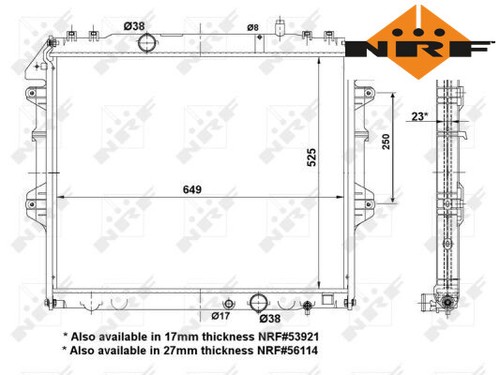 Engine cooling water radiator - cooling,