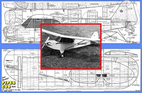 Model airplane plans - model, (ff-rc)