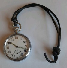 GSTP Military Style Swiss Made 15 Jewels Automatic Pocket Watch Working