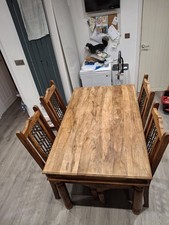 Jali Mango Honey Dining Table