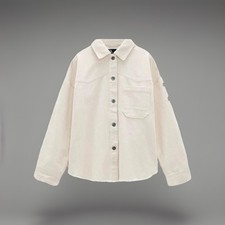 Zara Cream Corduroy Boxy Style