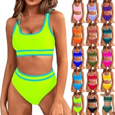 2PCS Women's High Waist Bikini