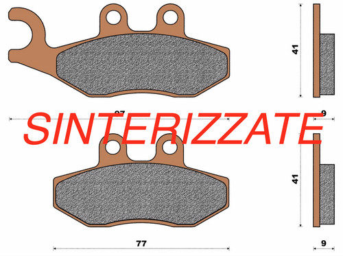 Front brake pads sinter - brake, gilera