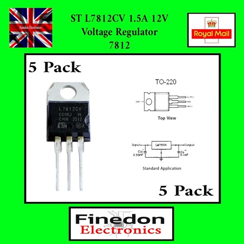 5pcs l7812cv 7812 - l7812cv, v