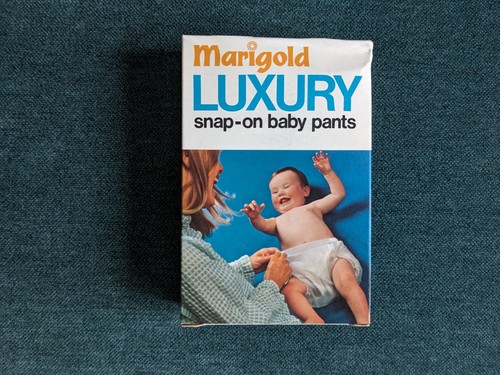 Vintage blue plastic marigold - vintage,