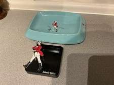 Vintage Johnnie Walker Advertising Ashtrays/Pin Dishes x 2