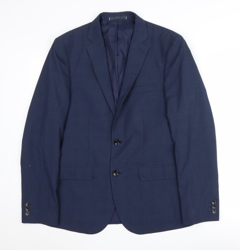 Men blue check - m&s,