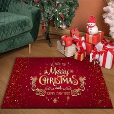 CHRISTMAS DECOR RUG MAT XMAS