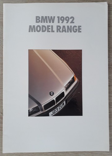 Bmw range brochure 1992 - bmw, 3