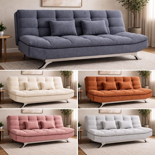 Suede sofa bed convertible - bed,