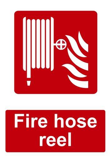 Fire hose reel red - fire,
