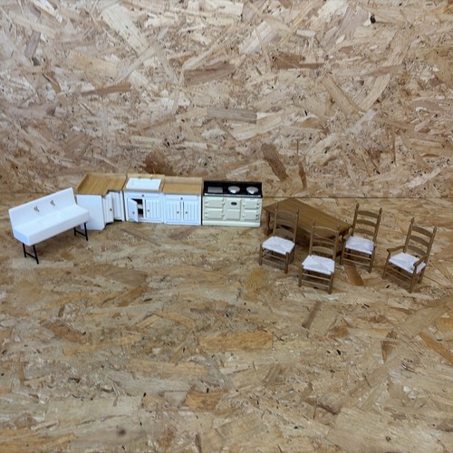 Wooden dolls house furniture - dolls,
