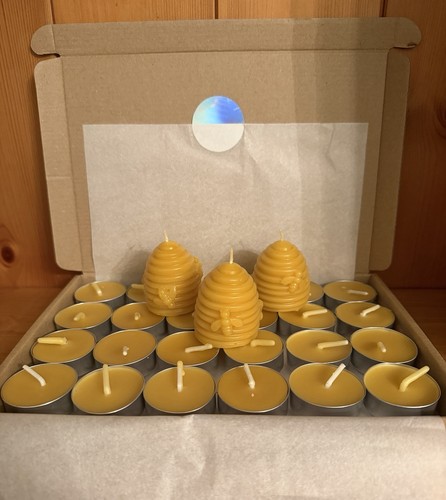 Pure beeswax tea light - 24,