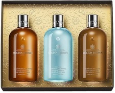 Molton Brown Woody & Aromatic Bath & Shower Gel Gift Set – 3 x 300 ml Body Wash