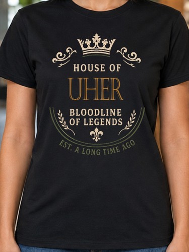 Uher surname ladies shirt - ladies, t-shirt