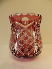 Vintage Cranberry Cut To Clear