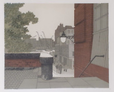 GORDON CULLEN THAMES LONDON 1952 Print of An Architectural Drawing