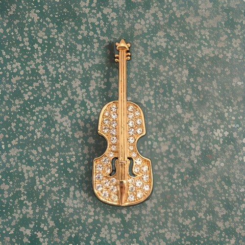 Vintage gold tone - gold, violin