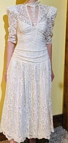Vintage 80s darva ivory lace - darva,