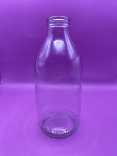 Vintage glass one pint milk - glass,