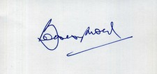 BOBBY MOORE Signed Card - West Ham United / Fulham & England - 6"x3" reprint