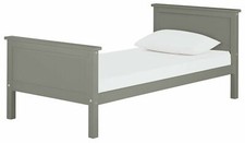 Brooklyn Single Bed Frame Grey Sturdy and Modern Bedroom Furniture for Kids