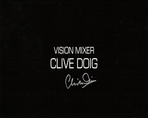 Doctor who autograph - doctor, clive