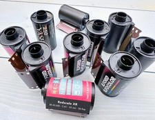 10x Empty Reusable 35mm Film Cartridges Canisters Cassettes - Bulk Film Loading