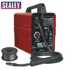 Sealey MIGHTYMIG100 No Gas MIG Welder 100Amp 230V + TG100/1 Flux Cored MIG Wire 