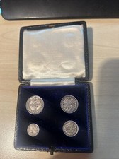 ROYAL MINT MAUNDY SET 1906 EDWARD VII IN  ORIGINAL DATED BOX (17616)