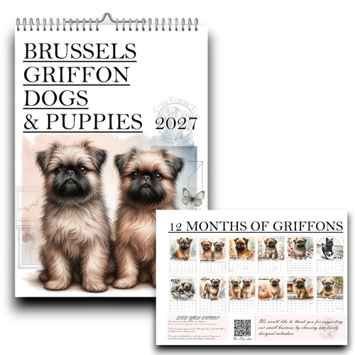 Brussels griffon calendar - brussels,