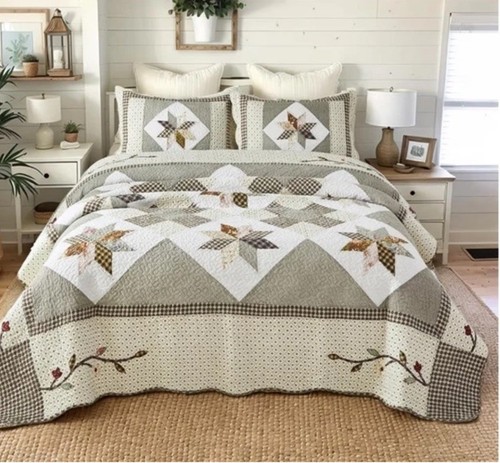 Vintage patchwork quilt - vintage,