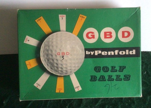 Vintage golf ball - vintage, box