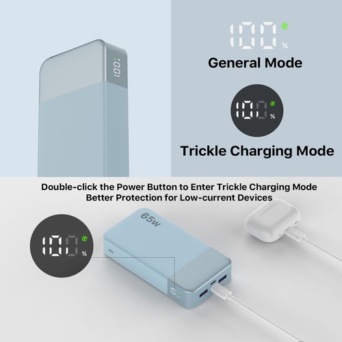 Juovi power bank 20000mah 65w - 20000mah,