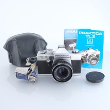 Praktica TL3 35mm SLR Film Camera + Carl Zeiss 50mm f/2.8 Vintage Manual Lens