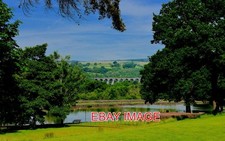 PHOTO  CYFARTHA CASTLE MERTHYR TYDFIL A VIEW ACROSS THE LAKE TO CEFN COED VIADUC