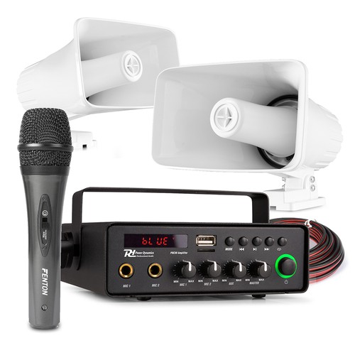 12v powered horn speaker - 2x,