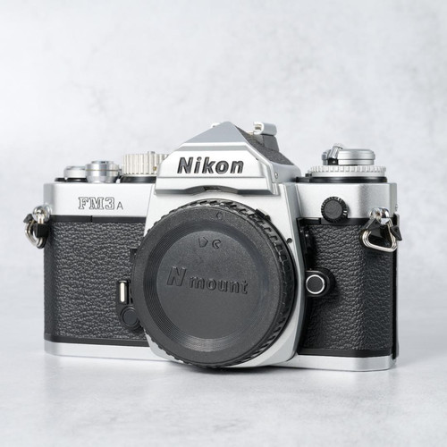 Nikon fm3a silver 35mm slr - silver,
