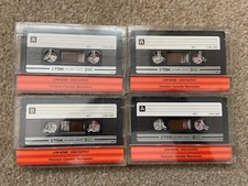 4x TDK D-C90 Low Noise High Output Precision Mechanism Normal Bias Cassette Tape