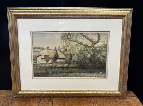 English thatched cottage - english,