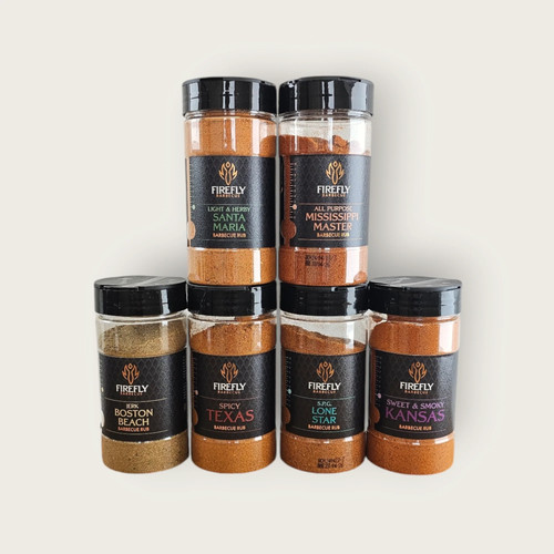 American bbq rub jar - rub, 6