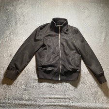 Zara Bomber Jacket Womens Small Black  Full Zip Pockets