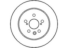 REAR BRAKE DISC FOR TOYOTA