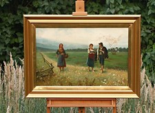 Three Figures On Meadow –