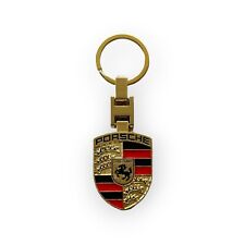 Porsche Crest Metal Keyring