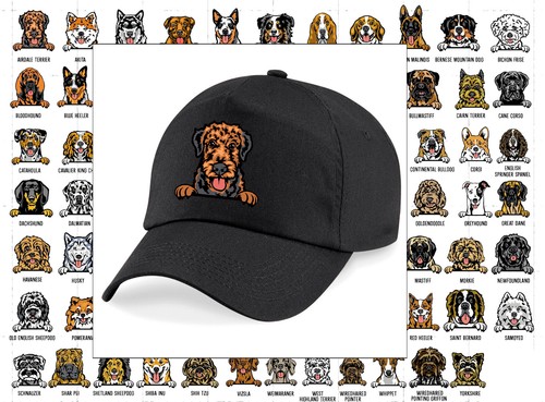 Peeking dog unisex - unisex, baseball