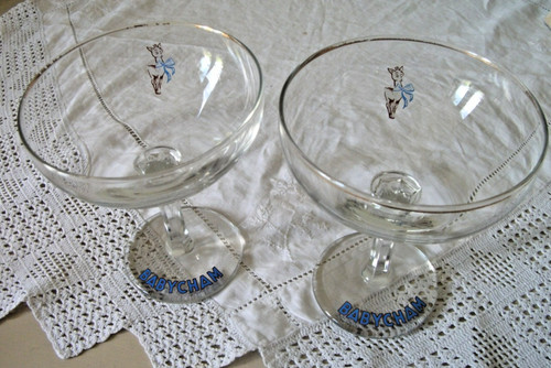 Retro babycham glasses - retro,